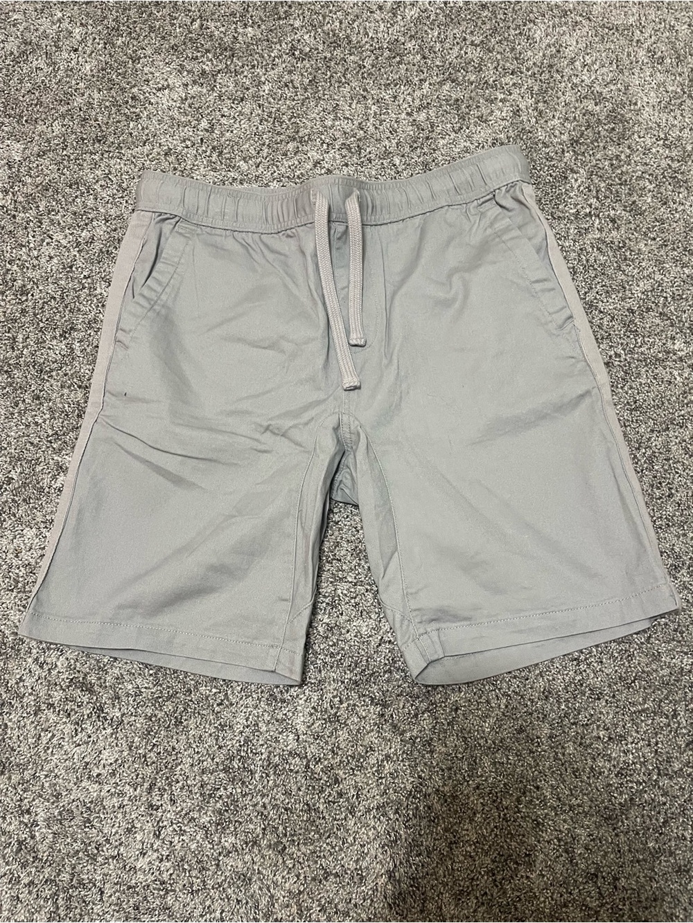 Men's Athletic Drawstring Shorts in Light Gray